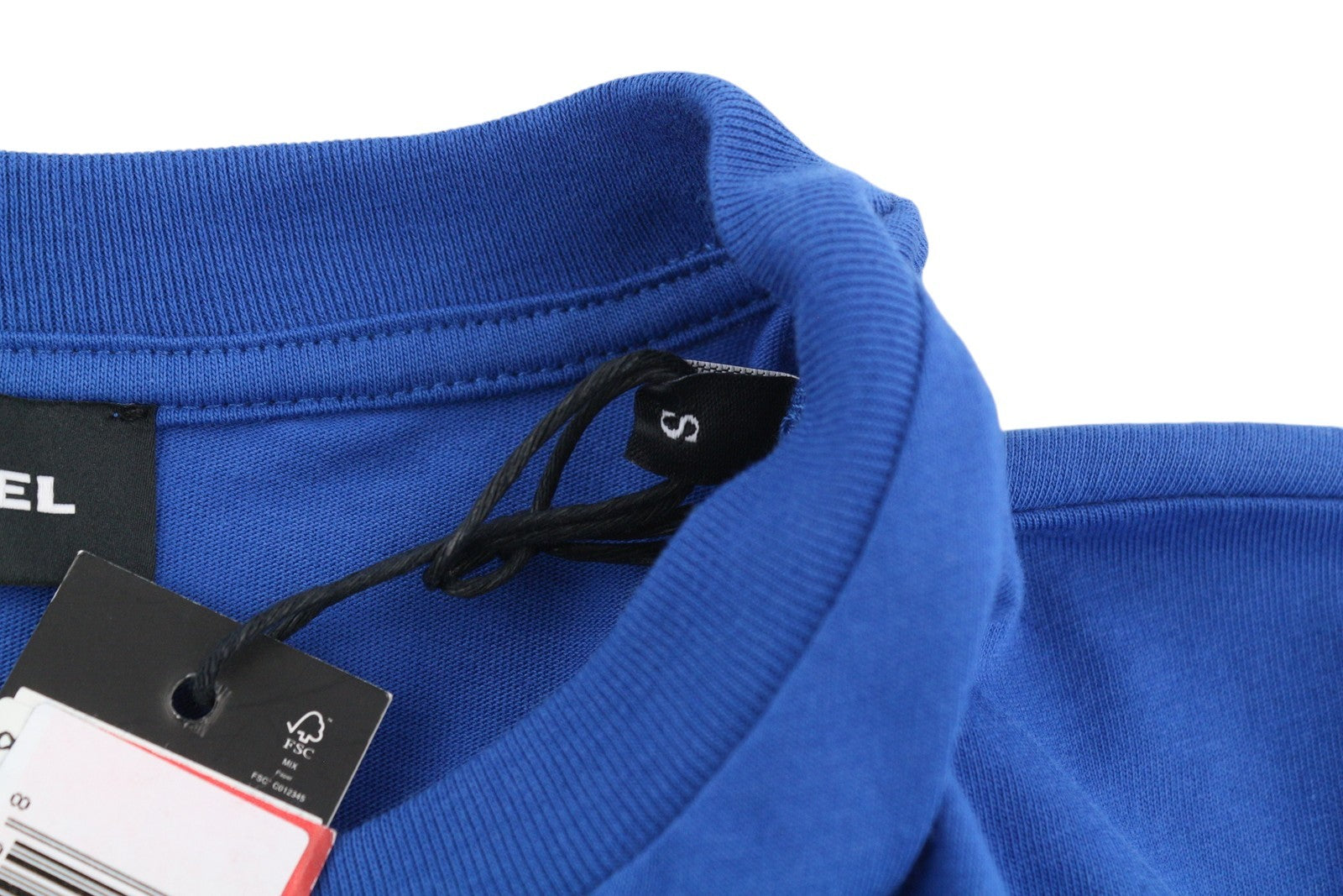 DIESEL T-Diego-S2 Men's T-Shirt S Blue Stretch Cotton Tricot Crew