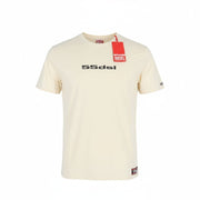DIESEL Awtee-Raiseey-Ht31 Men's T-Shirt L Ivory 55DSL Crew Tricot Short Sleeved