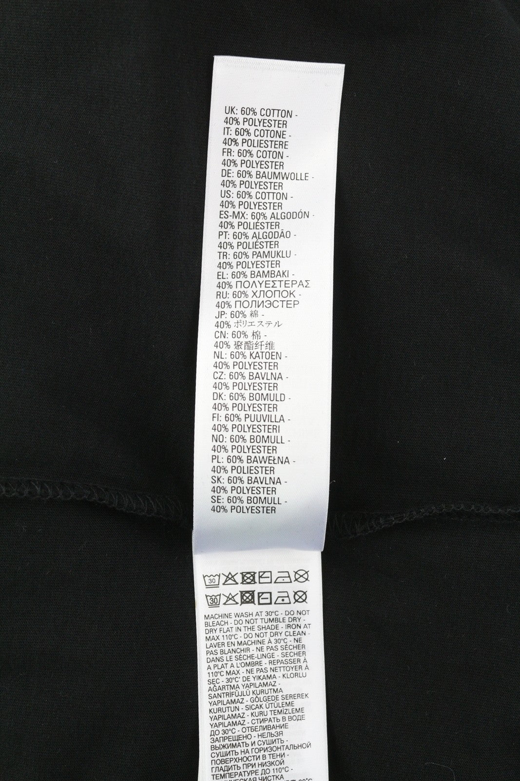 DIESEL T-Diegos-B6 Men's T-Shirt S Black Stretch Logo Embroidered