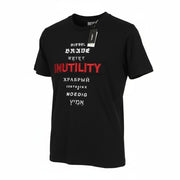 DIESEL T-Diegos-B6 Men's T-Shirt S Black Stretch Tricot Embroidered