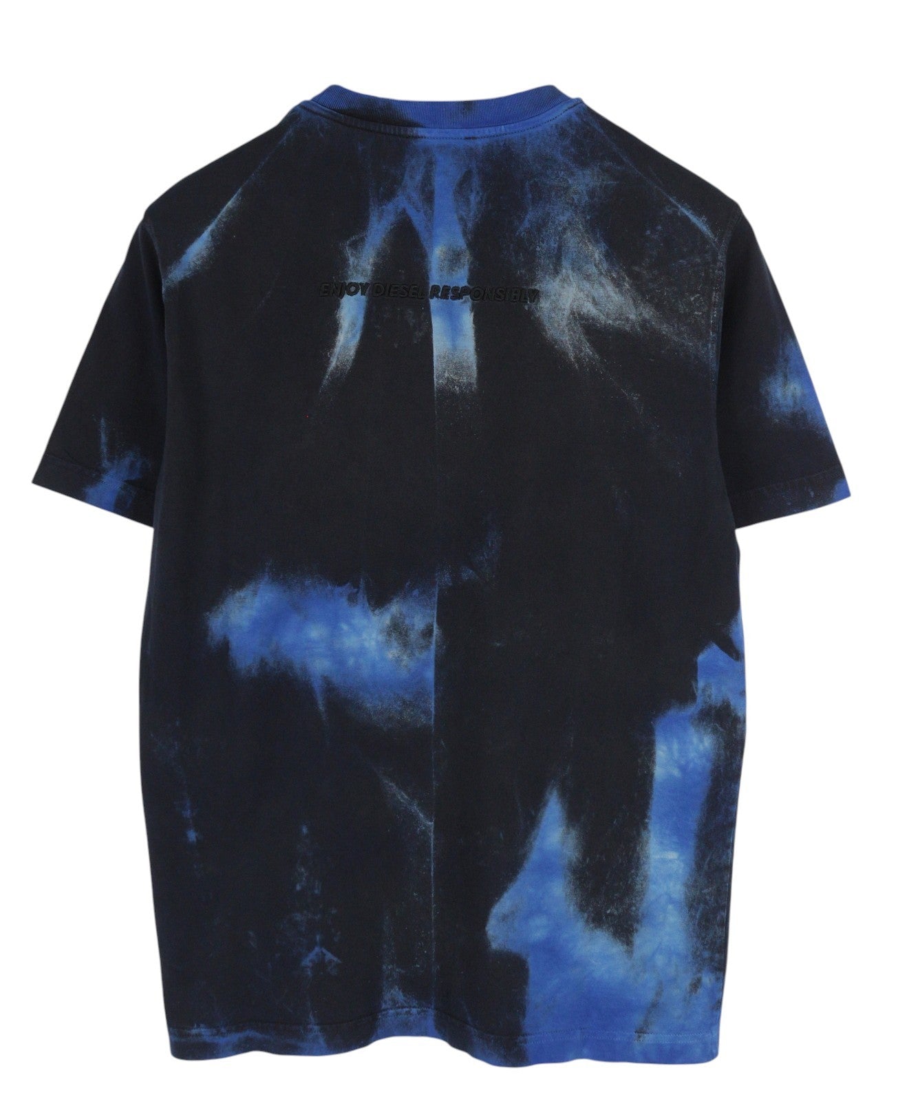 DIESEL T-Just-B84 Men's T-Shirt S Black Tricot Stretch Crew Neck