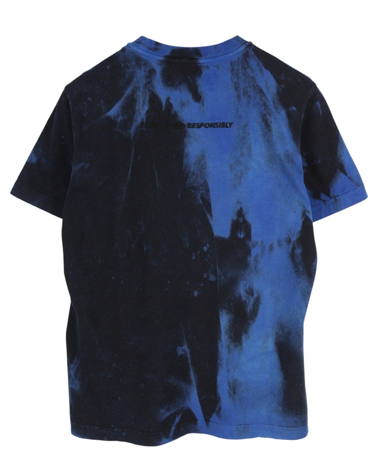 DIESEL T-Just-B84 S Men T-Shirt Black Tricot Stretch Crew Neck Short Sleeve