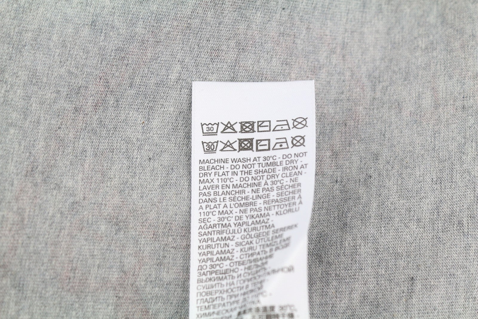 DIESEL T-Balm-B2 M Men T-Shirt Grey Melange Oversized Patterned Short Sleeve