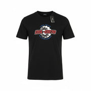 DIESEL T-Diegos-K21 Men's T-Shirt S Black Stretch Tricot Front Logo