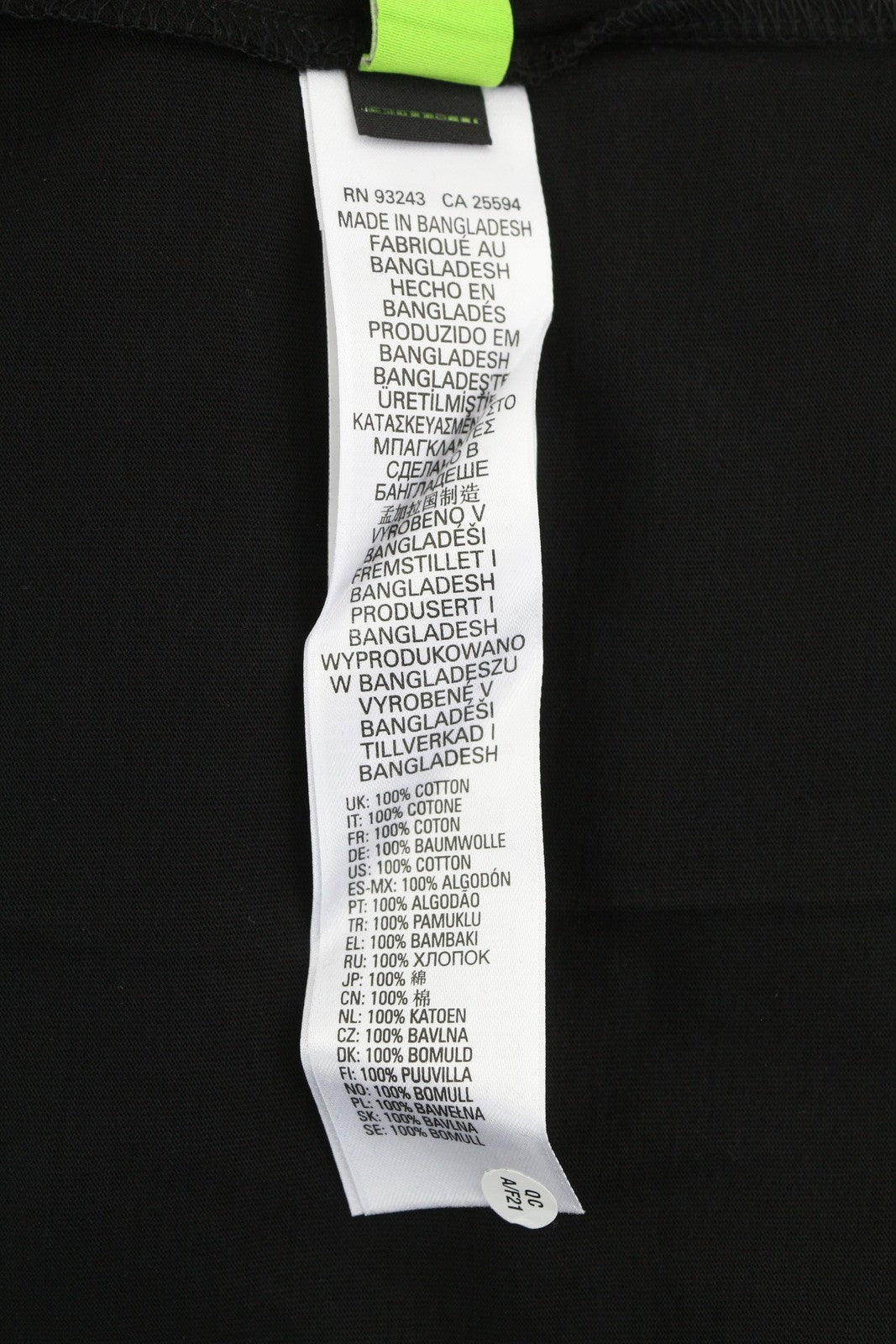 DIESEL T-Diegos-K21 S Men T-Shirt Black Tricot Stretch Short Sleeve Front Logo