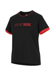 DIESEL Amtee-Crossoon-Wt15 Men's T-Shirt S Black 55DSL Sport Jersey