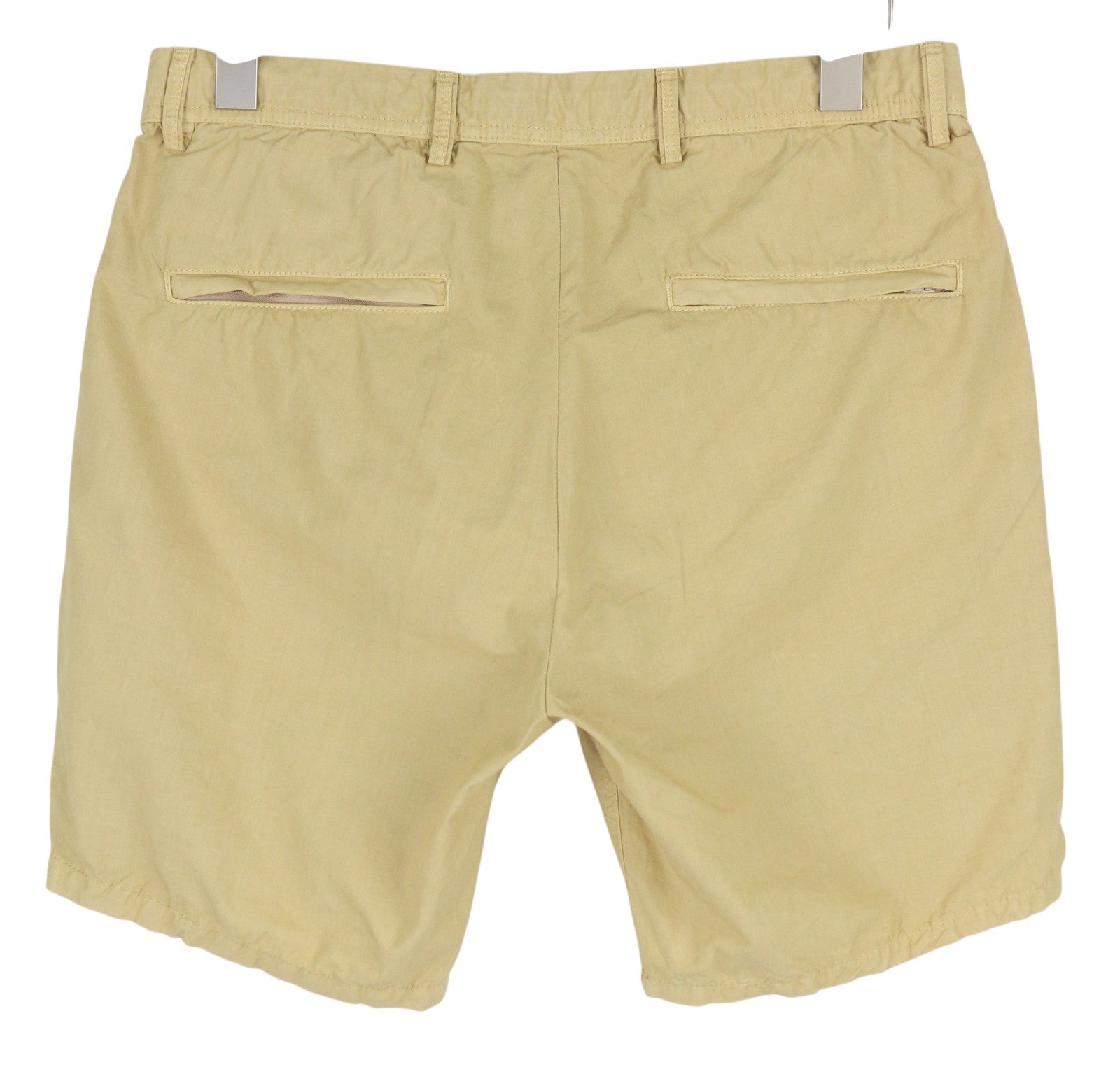 SCOTCH & SODA Men's Shorts W33 Brown Chino Zip Fly 5-Pocket Logo Casual