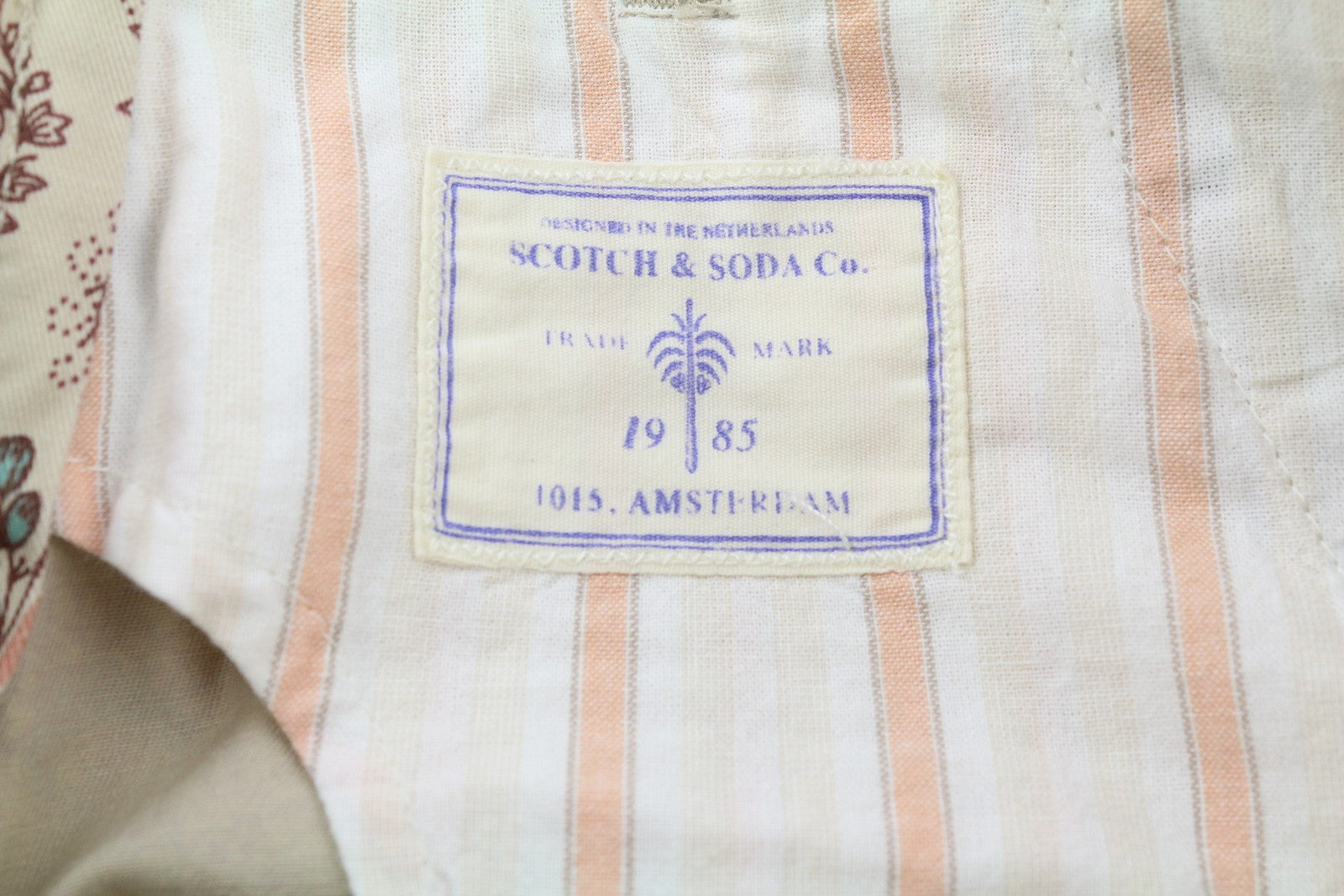 SCOTCH & SODA Men's Shorts W30 Chino Paisley Print Colourful Casual Pockets