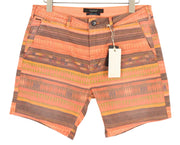 SCOTCH & SODA Men's Shorts W34 Chino Multicolour Pattern Casual Pockets
