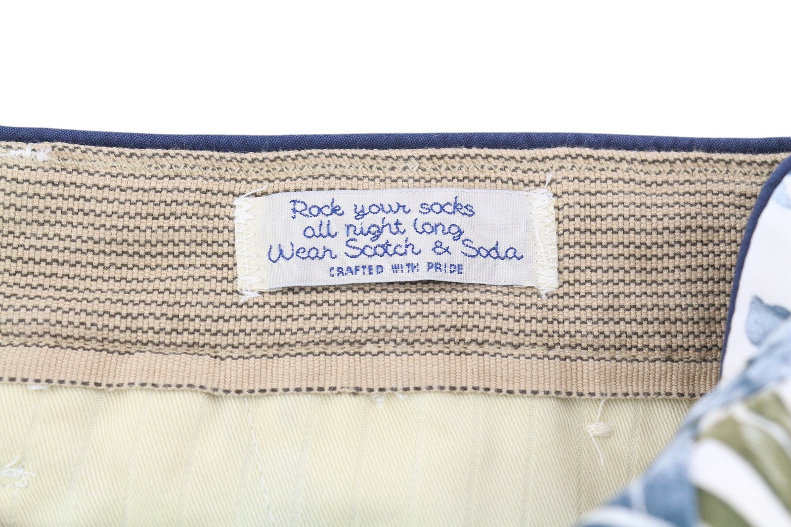 SCOTCH & SODA Men's Shorts W29 Floral Pattern Cargo Zip Pocket Casual