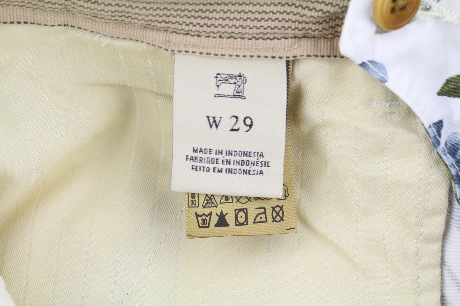 SCOTCH & SODA Men's Shorts W29 Floral Pattern Cargo Zip Pocket Casual