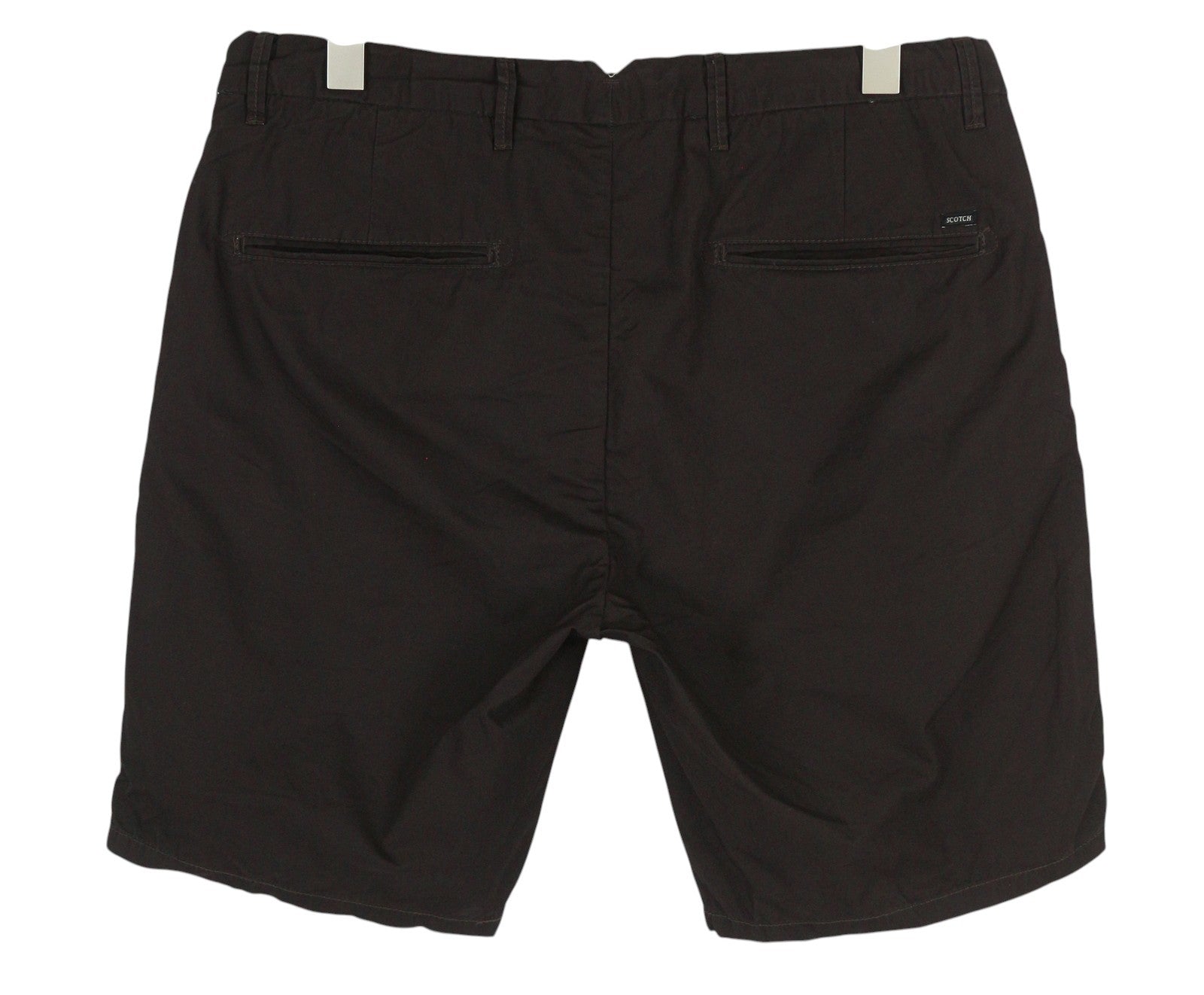 SCOTCH & SODA Men's Shorts W28 Dark Brown Chino Zip Fly Casual Pockets