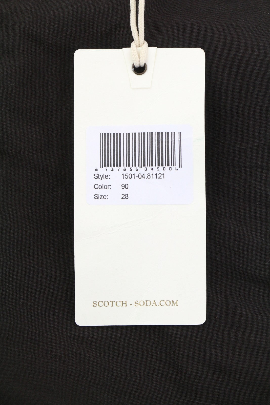 SCOTCH & SODA Men's Shorts W28 Dark Brown Chino Zip Fly Casual Pockets