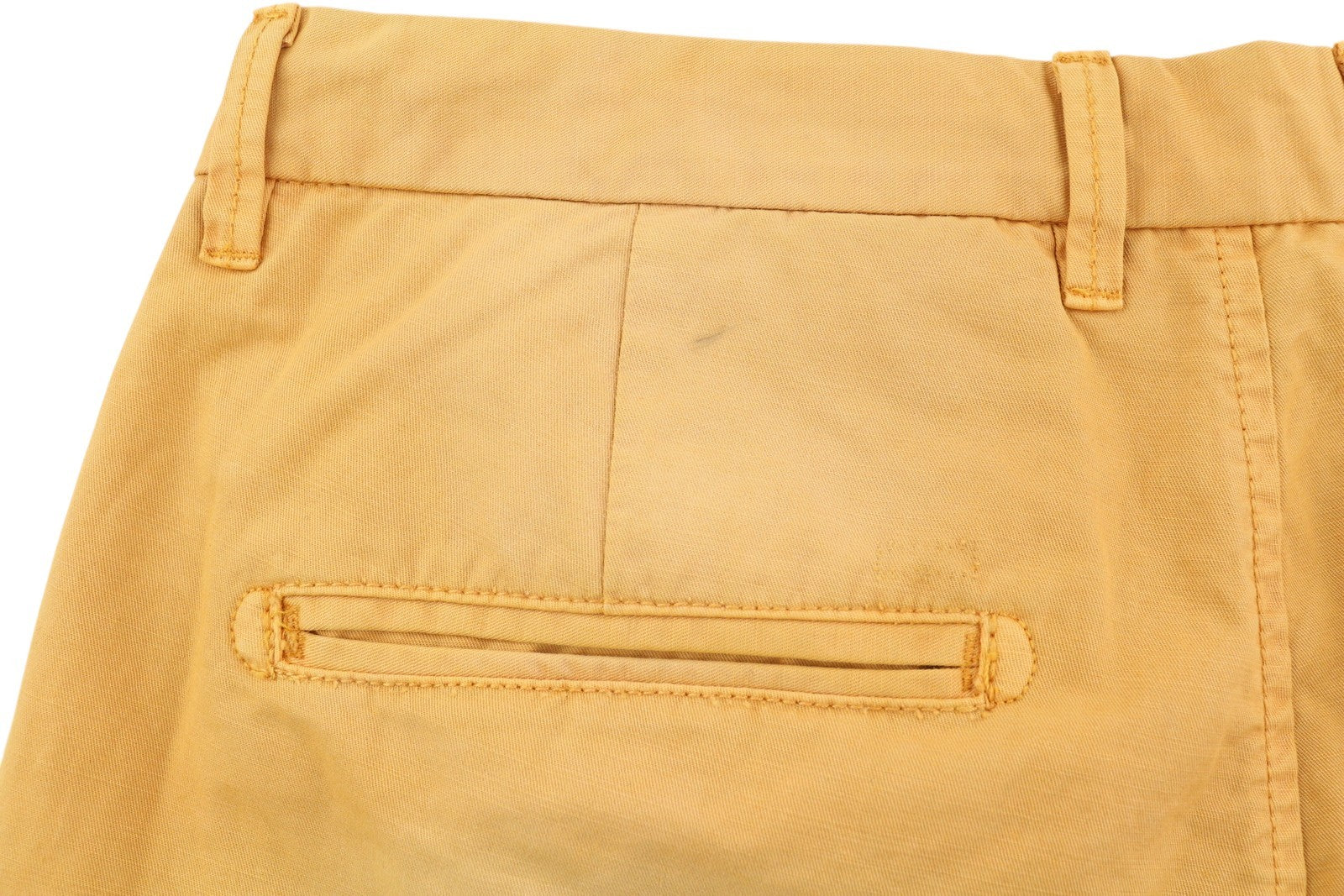 SCOTCH & SODA Men's Shorts W29 Orange Washed Chino Turn-Up Zip Fly