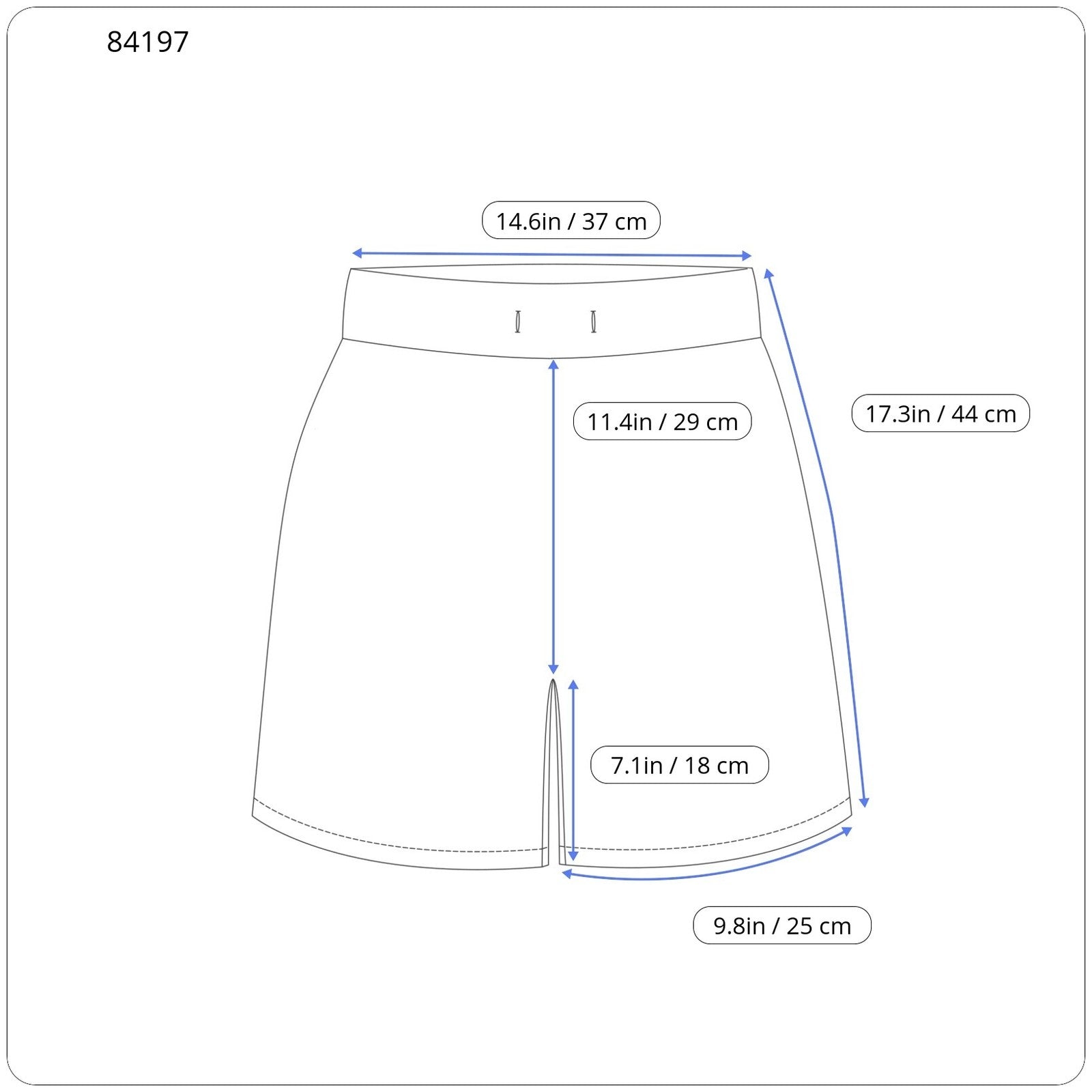 SCOTCH & SODA Men's Shorts W28 Dark Blue Elastic Waist Zip Casual