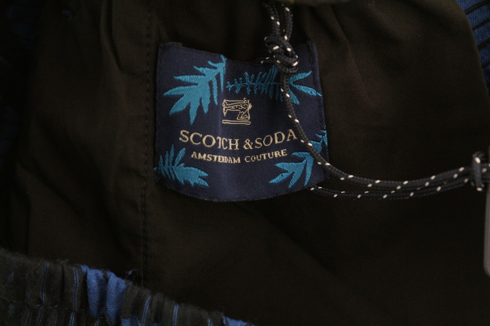 SCOTCH & SODA Men's Shorts W31 Blue Elastic Drawstring Waist Casual