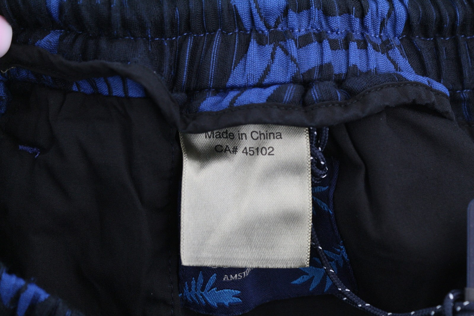 SCOTCH & SODA Men's Shorts W31 Blue Elastic Drawstring Waist Casual