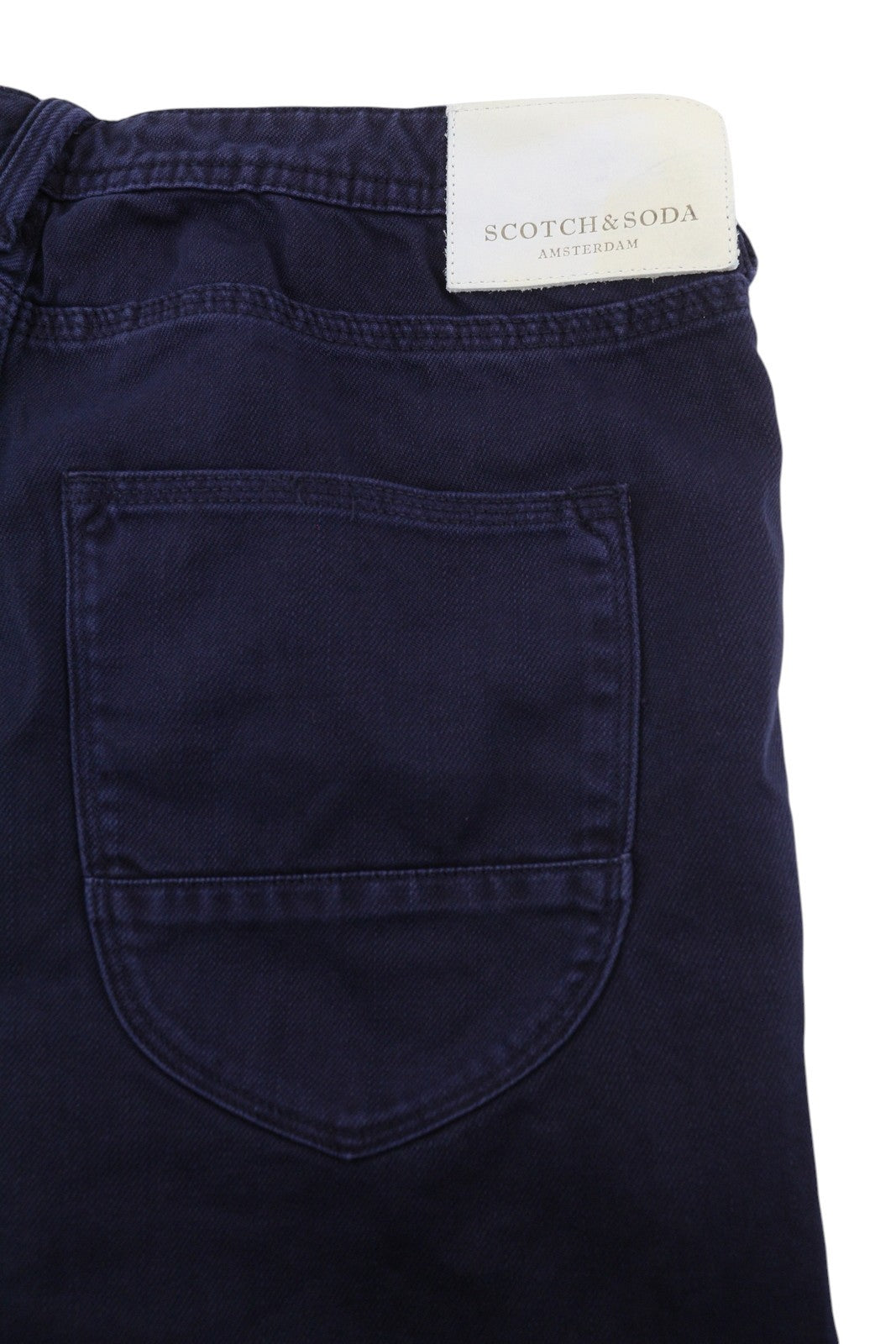 SCOTCH & SODA Men's Shorts W30 Denim Blue Palm Tree Print Zip Fly Casual