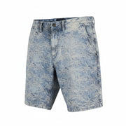 SCOTCH & SODA Men's Shorts W32 Washed Blue Chino Embroidery Logo Casual