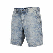 SCOTCH & SODA Men's Shorts W33 Blue Chino Embroidered Zip Fly Casual