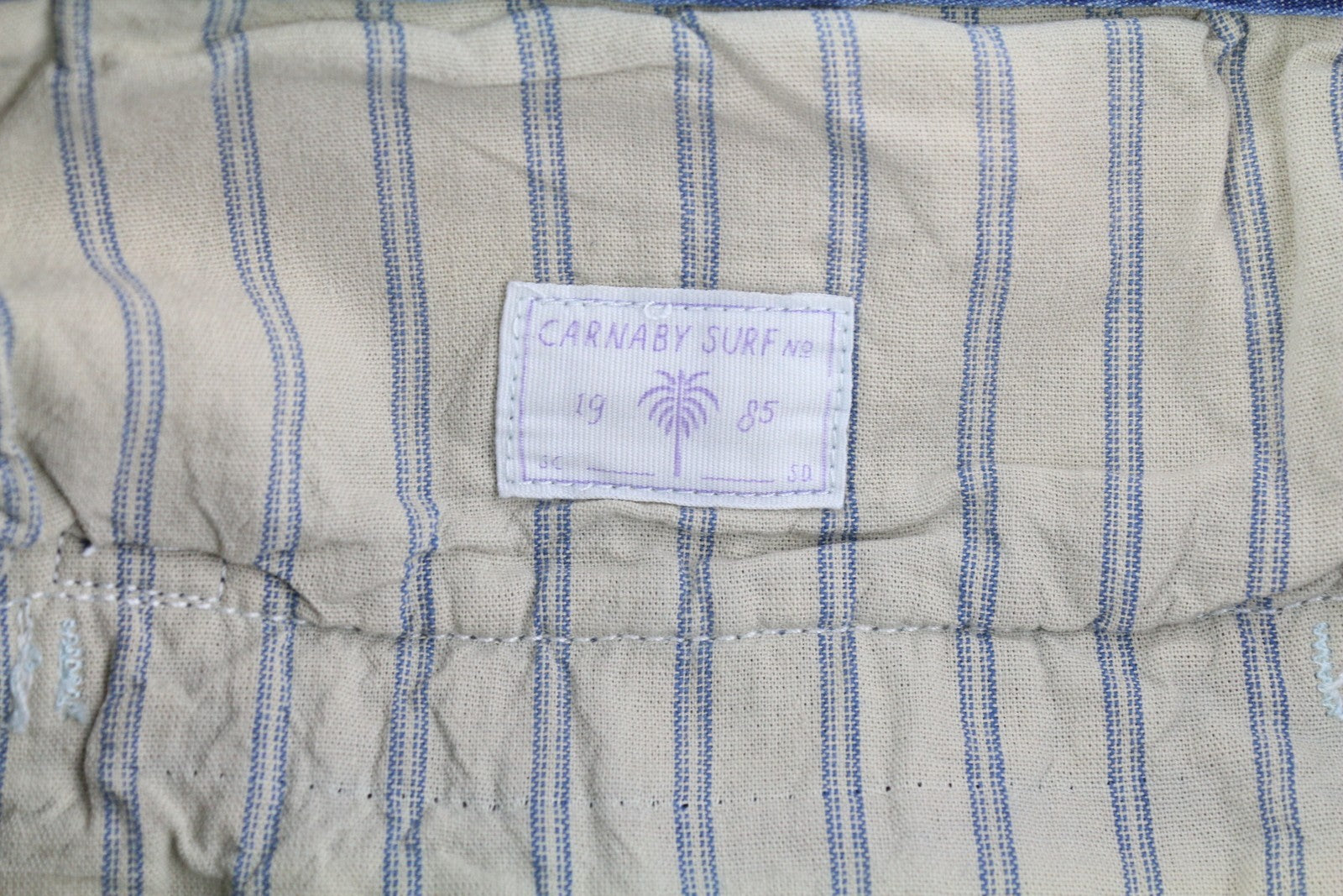 SCOTCH & SODA Men's Shorts W32 Chino Blue Embroidered Zipper Casual