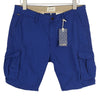 Blue Cotton Shorts