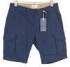 Blue Cotton Shorts