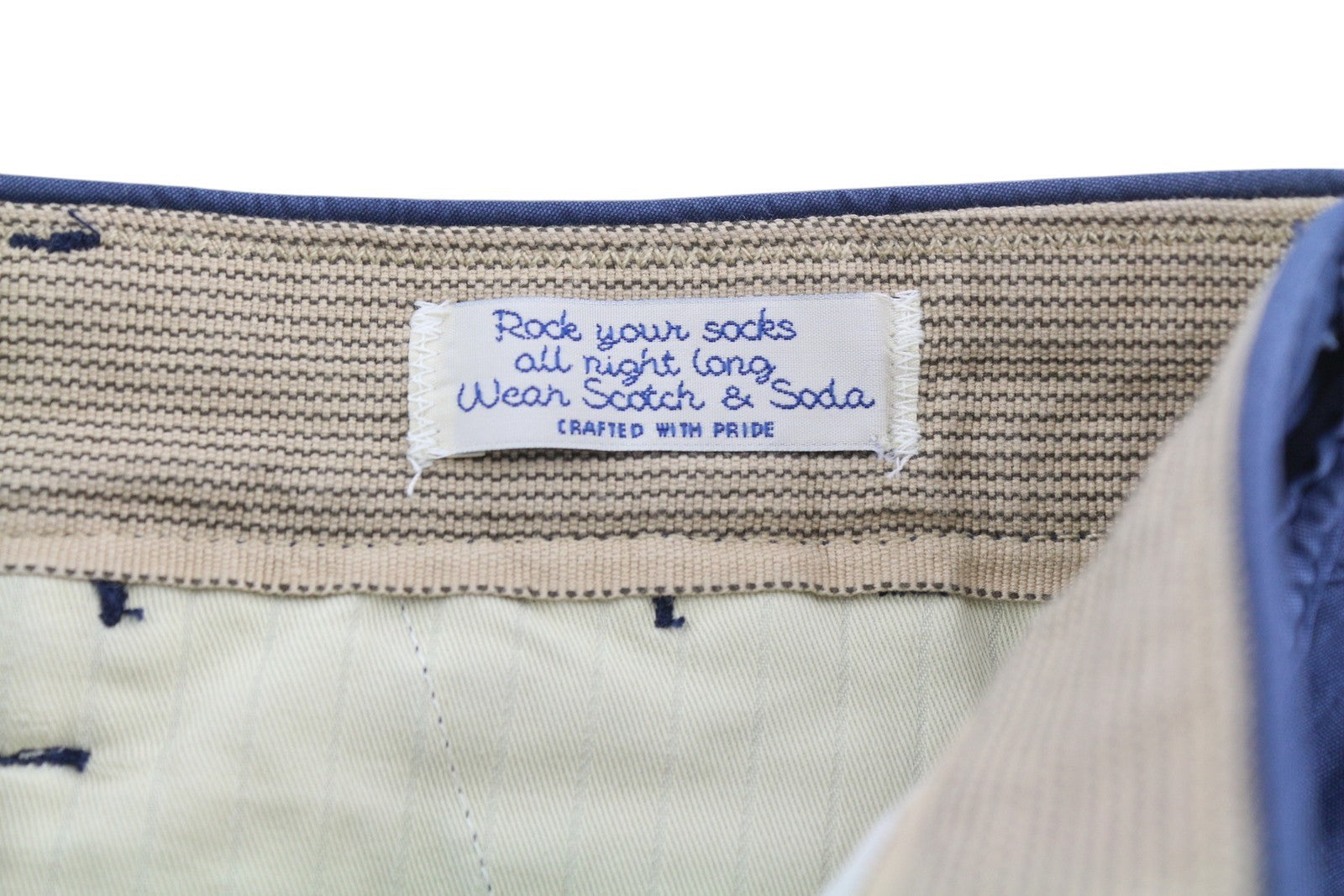 SCOTCH & SODA Men's W30 Blue Utility Cargo Shorts Zip Closure Pocketed Casual