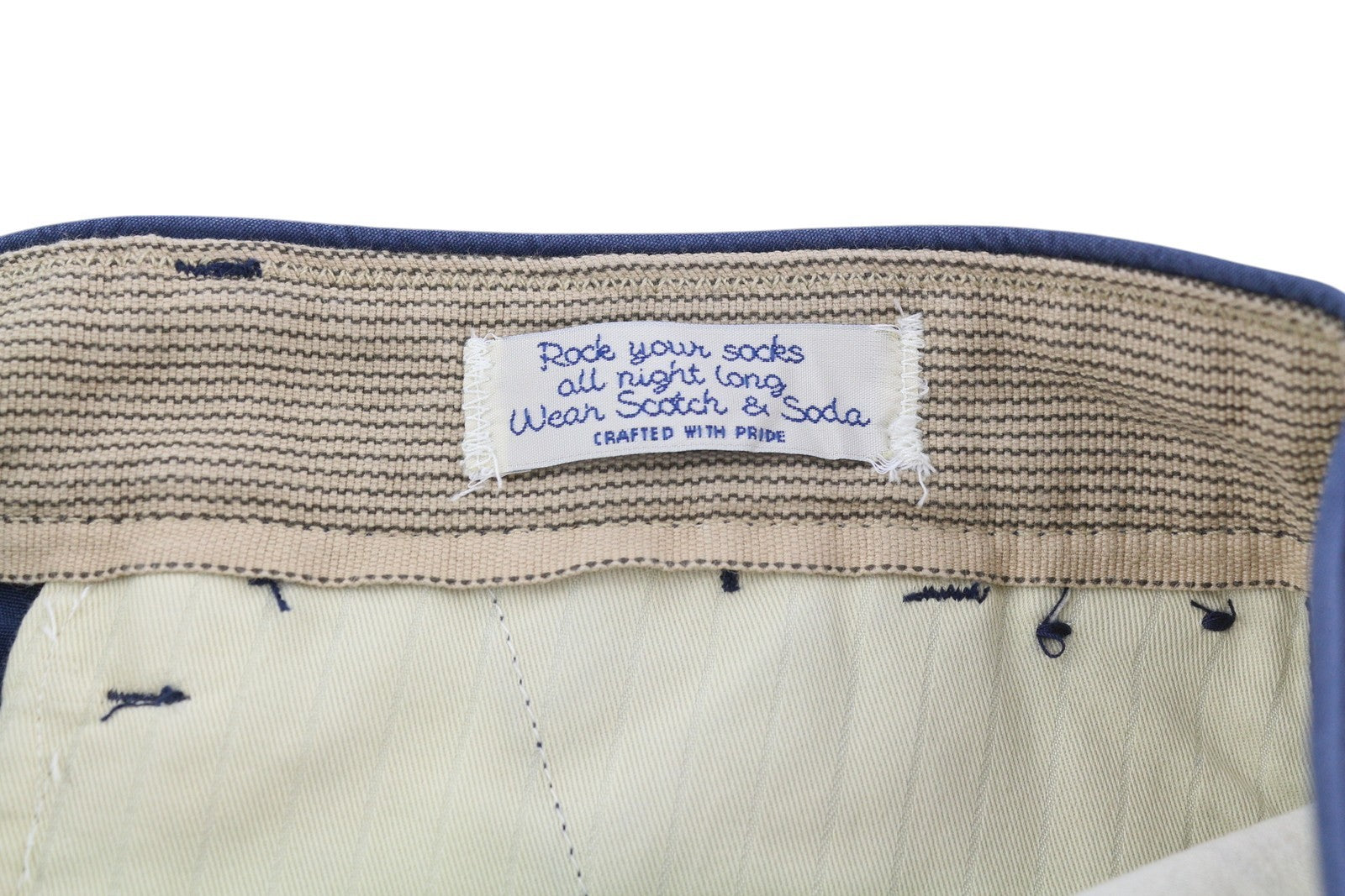 SCOTCH & SODA Men's W30 Dark Blue Cargo Shorts Zipper Fly Pocket Design Logo