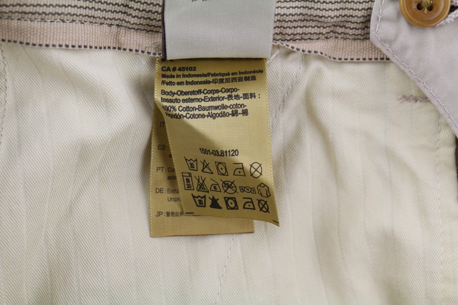 SCOTCH & SODA Men's W29 Beige Cargo Shorts Zipped Fly Logo Pocket Casual