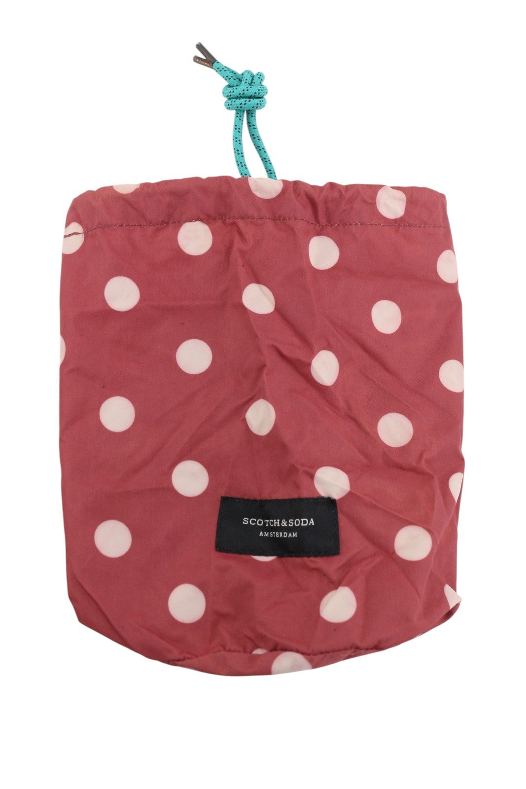 SCOTCH & SODA Men's Swimwear W32 Dark Red Polka Dot Zip Fly Logo Pockets