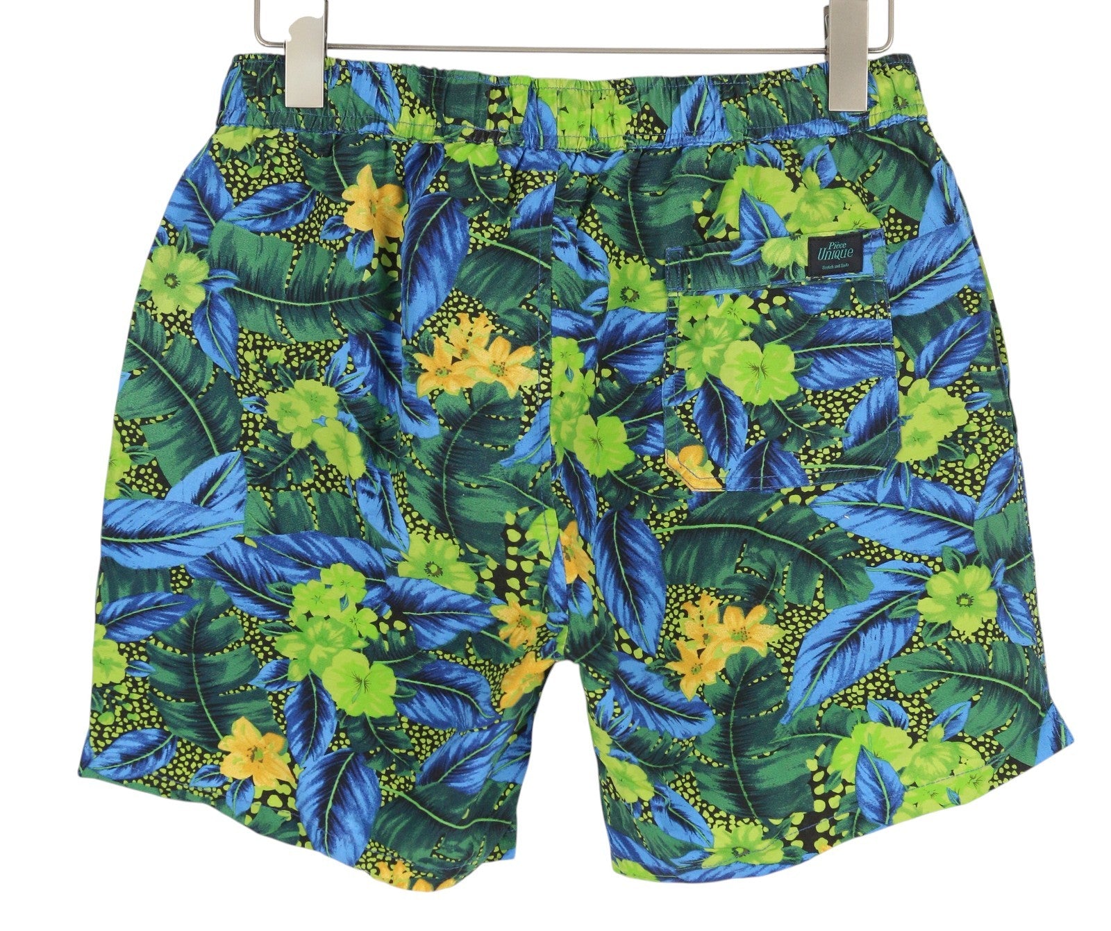 SCOTCH & SODA Men's Swim Shorts L Floral Print Elastic Waist Mesh Beachwear