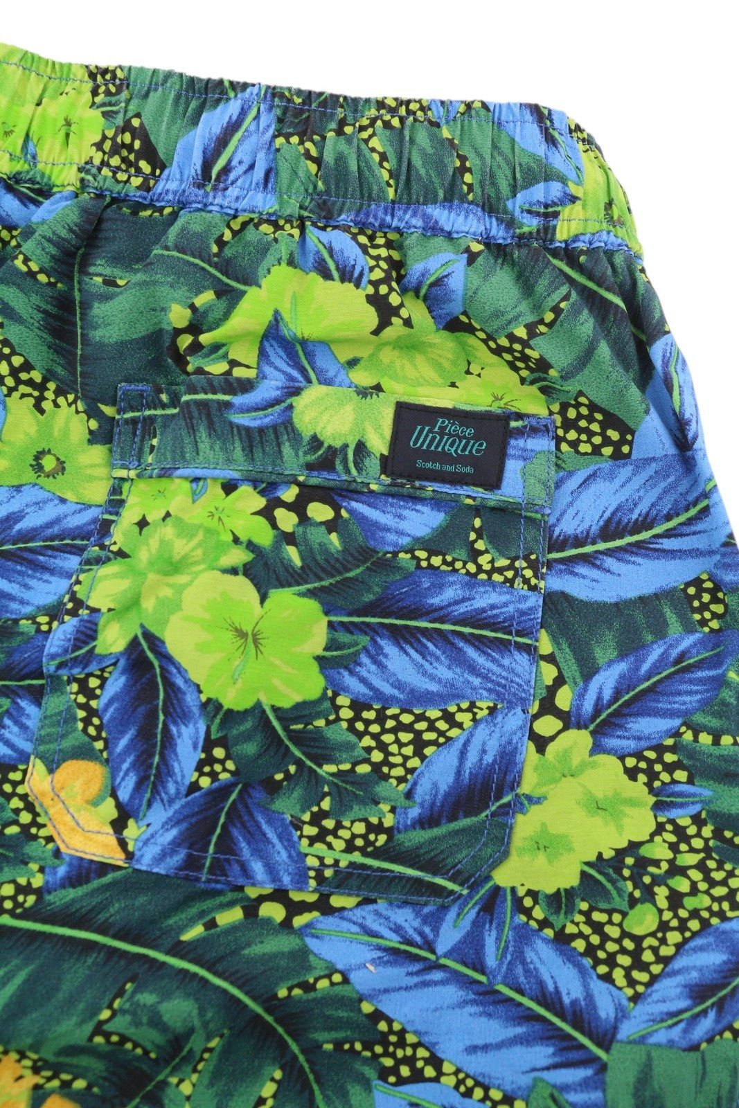 SCOTCH & SODA Men's Swim Shorts L Floral Print Elastic Waist Mesh Beachwear