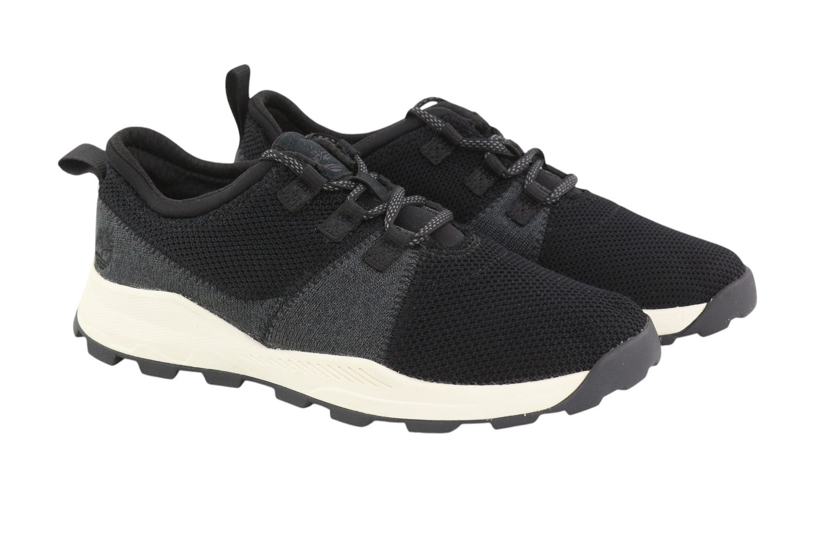 TIMBERLAND A2DTC Boy's EU37 Black Low Top Lace Almond Toe ReBOTL Sneakers