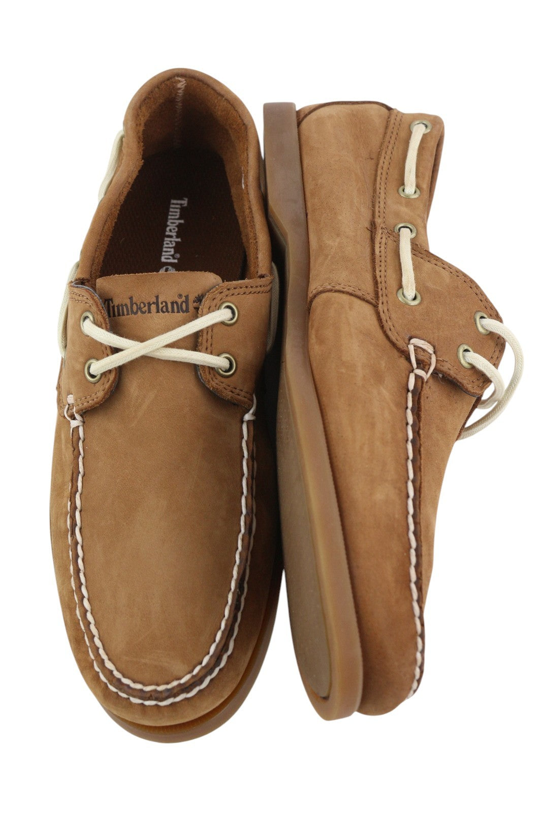 TIMBERLAND A2HEM Men's EU43/43.5 Brown Leather Ortholite Non Marking Loafers