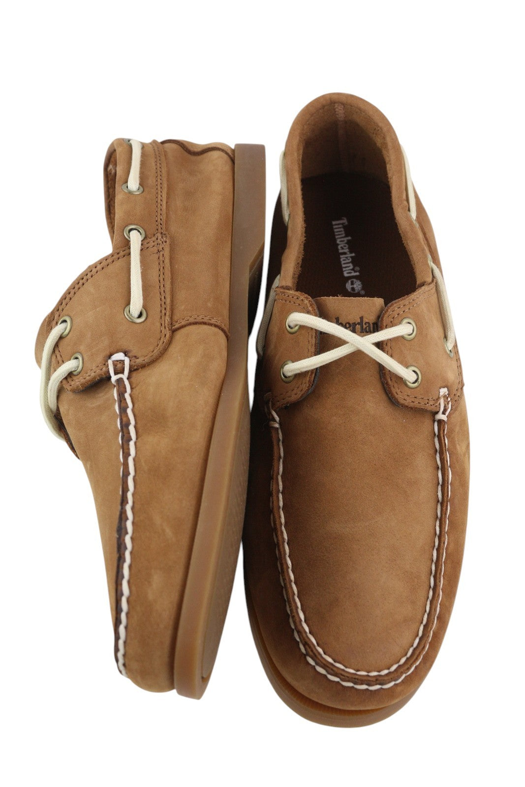 TIMBERLAND A2HEM Men's EU43/43.5 Brown Leather Ortholite Non Marking Loafers