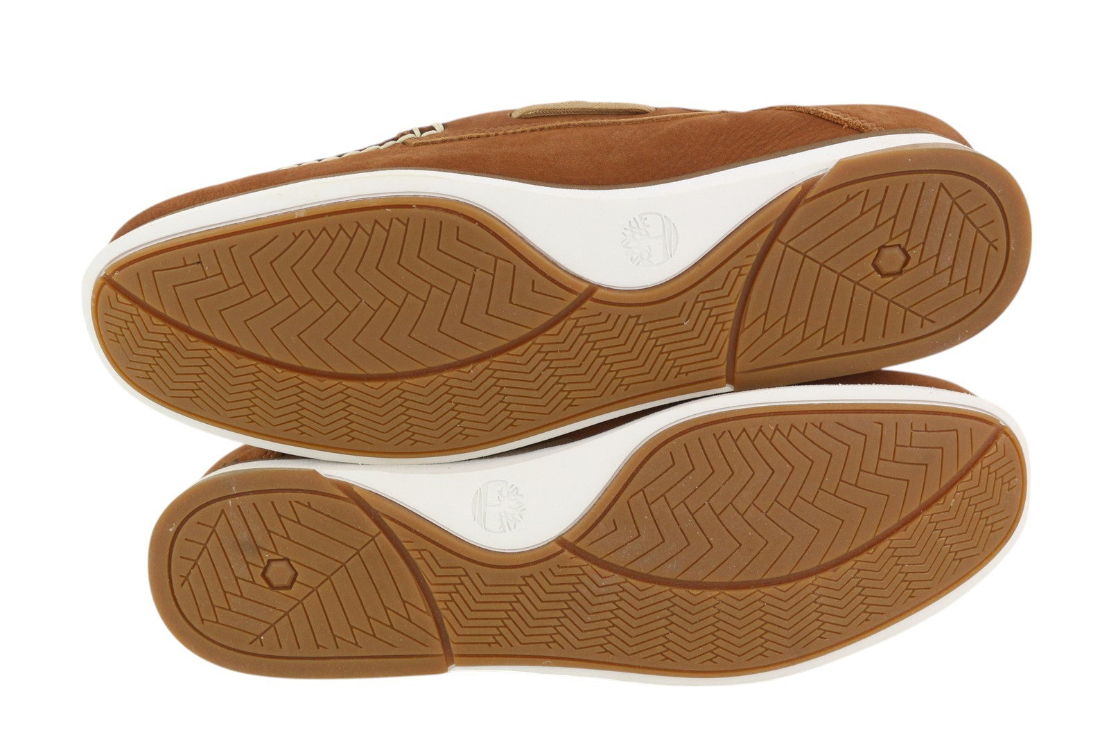 TIMBERLAND A2ABV Men's EU44 Brown Leather Lace Slip On TrueCloud Loafers