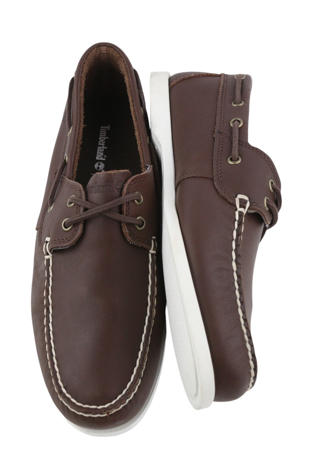 TIMBERLAND A199T Men's EU43/43.5 Brown Leather Ortholite Casual Loafers