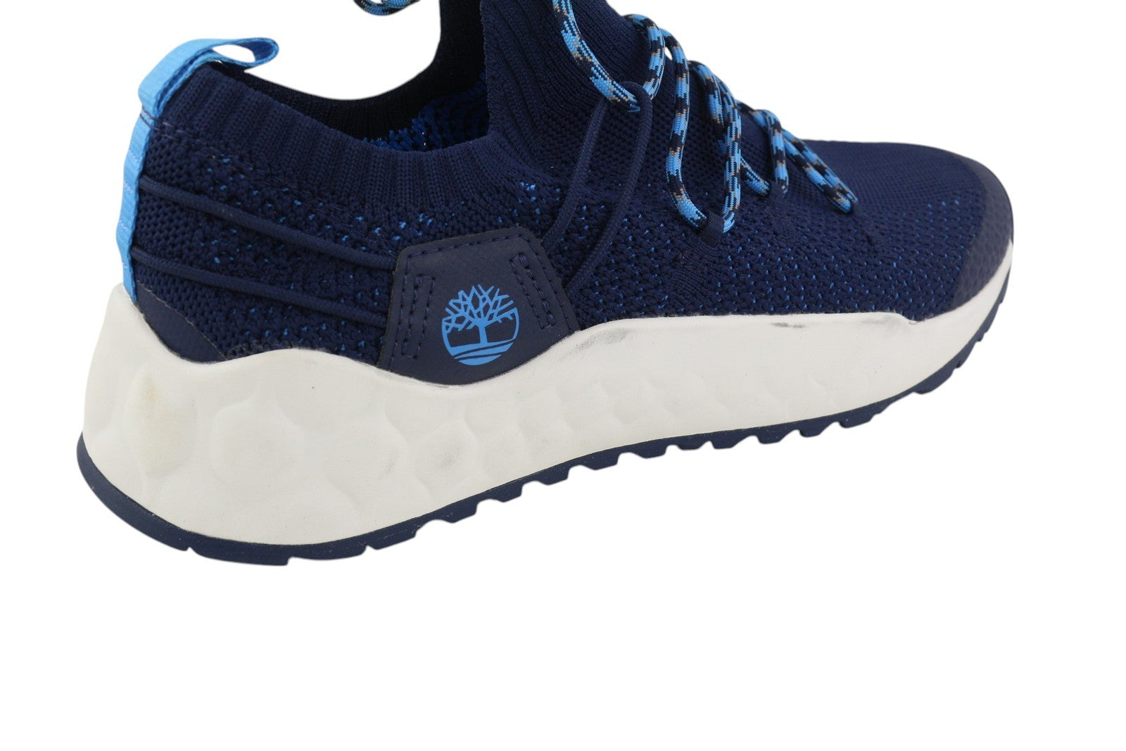 TIMBERLAND A3DBT Men's EU41.5 Blue Low Almond Toe Logo Trainers GreenStride