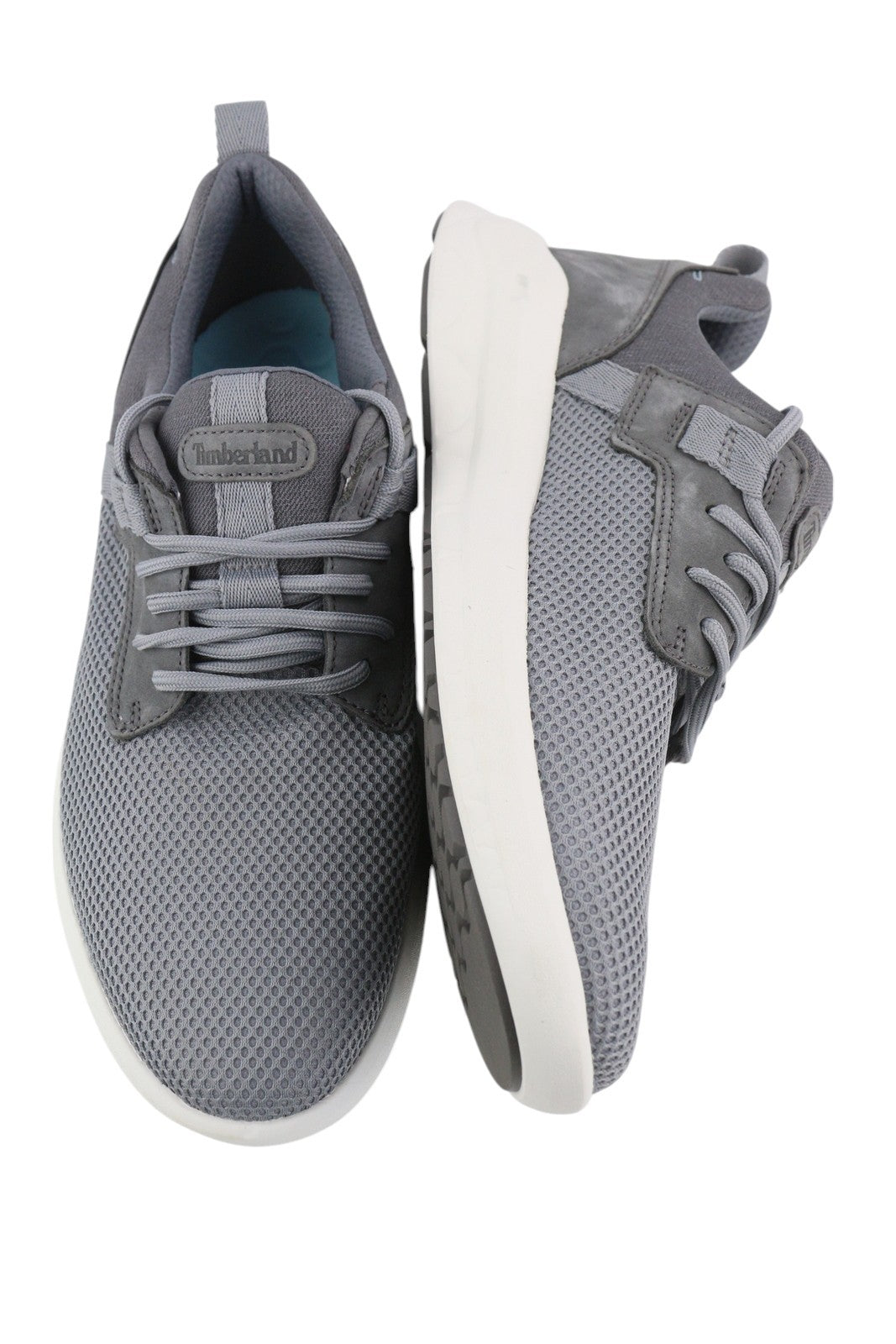 TIMBERLAND A3QBA Men Sneakers EU42 Grey Low Top Lace Almond Toe GreenStride