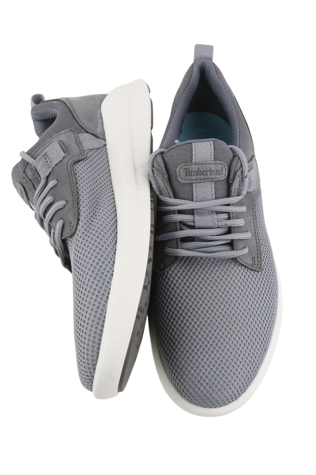 TIMBERLAND A3QBA Men Sneakers EU42 Grey Low Top Lace Almond Toe GreenStride