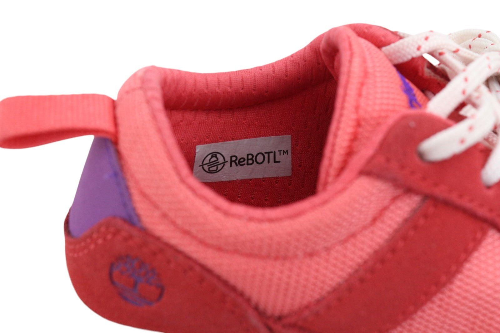 TIMBERLAND A2499 Girl's Sneakers EU31 Pink Low Top Lace Trainers ReBOTL