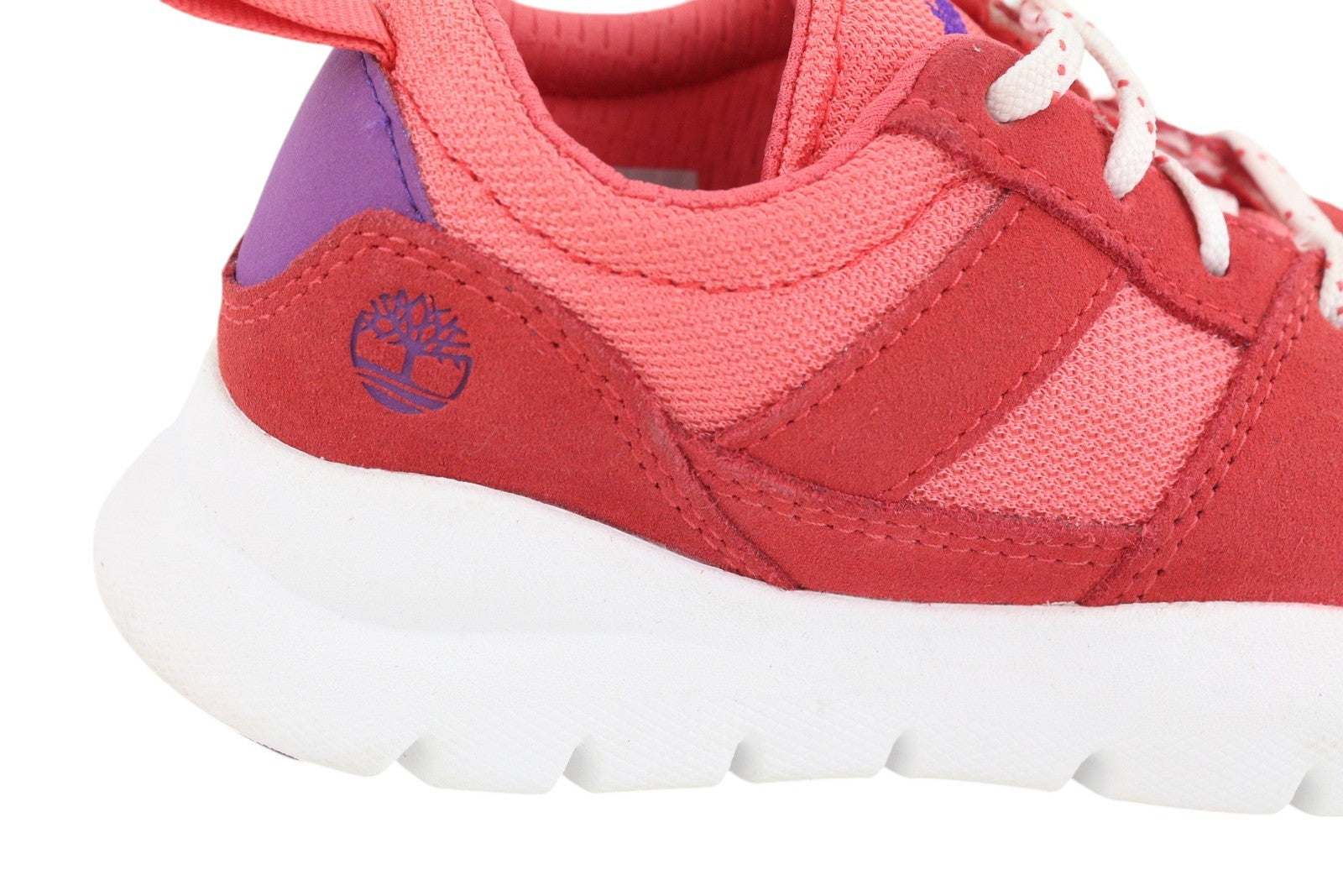 TIMBERLAND A2499 Girl's Sneakers EU31 Pink Low Top Lace Trainers ReBOTL