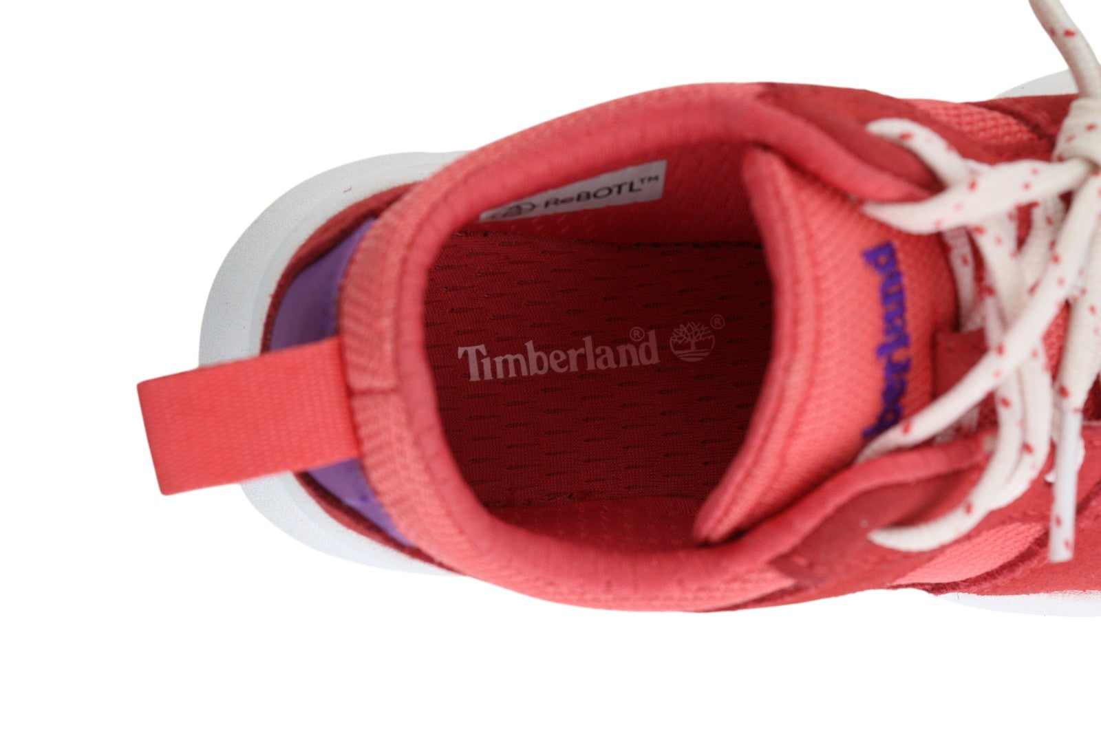 TIMBERLAND A2499 Girl's Sneakers EU31 Pink Low Top Lace Trainers ReBOTL