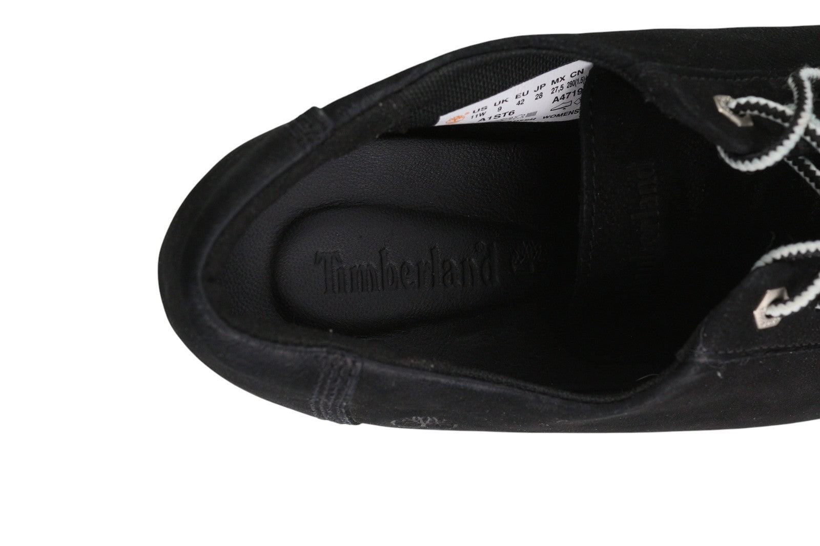 TIMBERLAND A1ST6 Women's Sneakers EU42 Black Low Lace Almond Toe Trainers