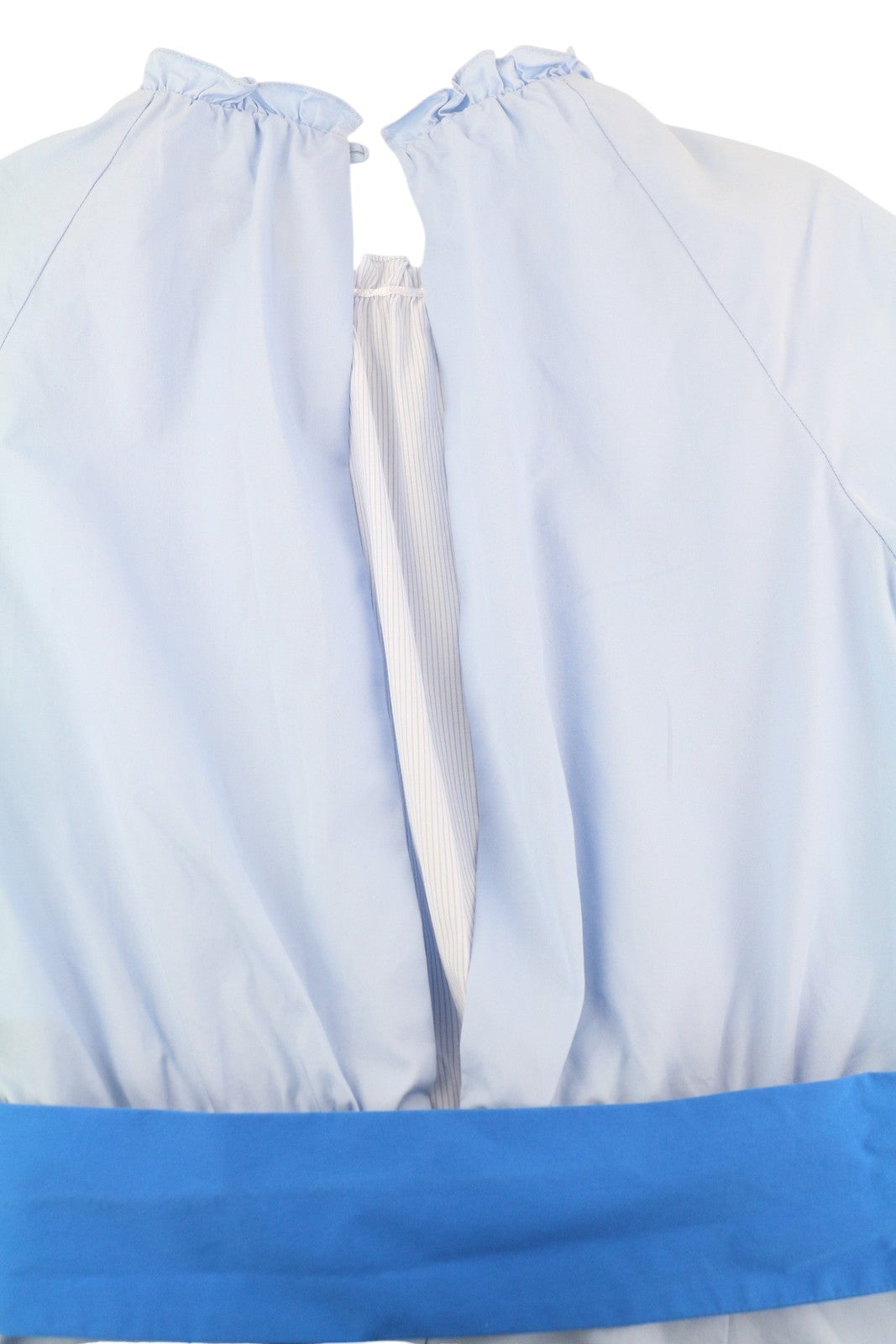 SANDRO Rosalyn Women's Romper EU36 Colorblock Ruffle Sleeve Belted