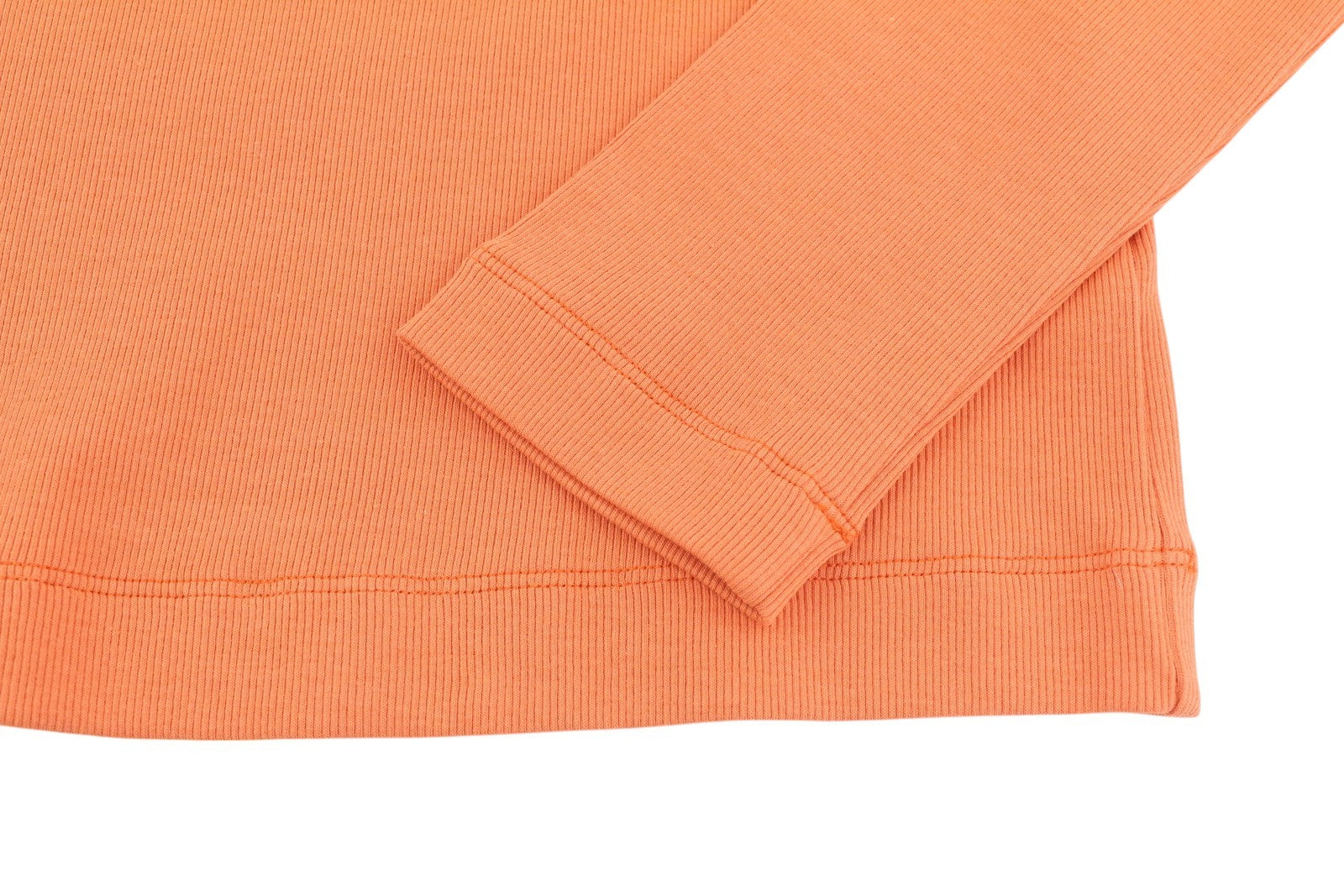 DIESEL T-Ballet-D Women's T-Shirt XL Orange Cropped Long Sleeve Stretch