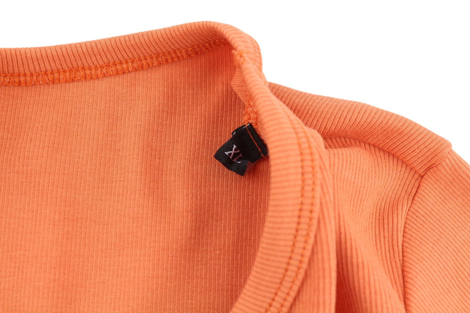 DIESEL T-Ballet-D Women's T-Shirt XL Orange Cropped Long Sleeve Stretch