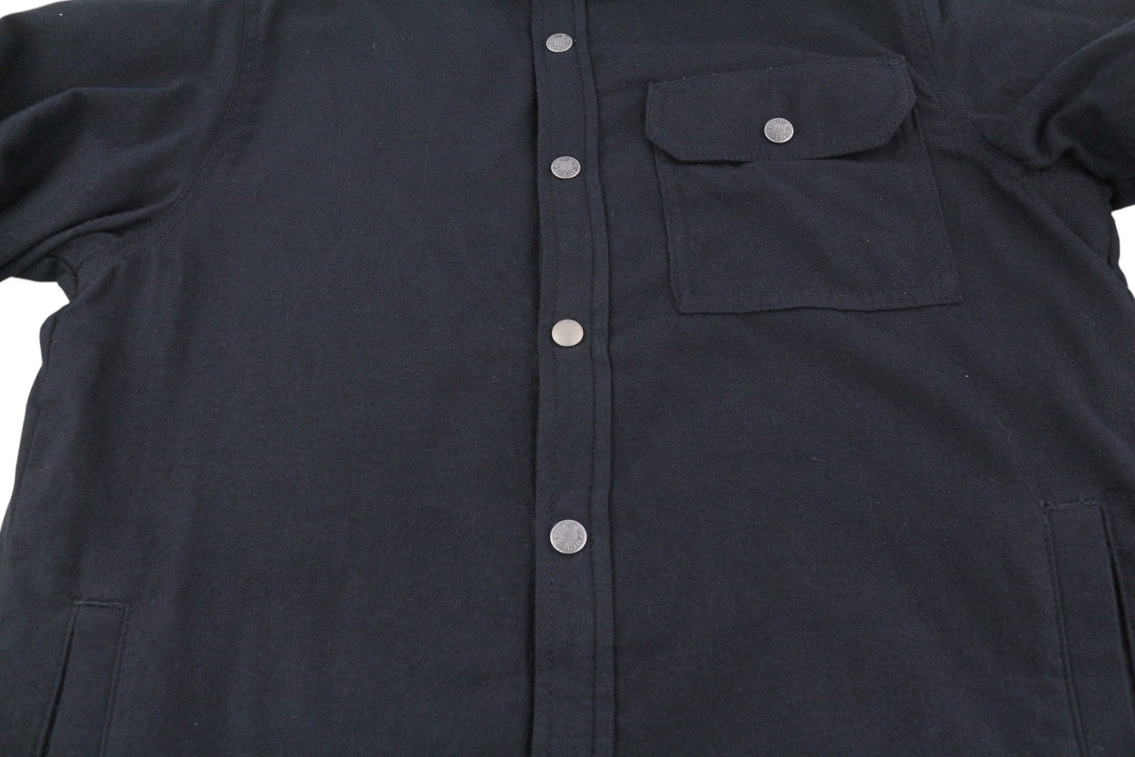 THE NORTH FACE Campshire Men's Jacket S Black Fleece Lined Overshirt Snaps