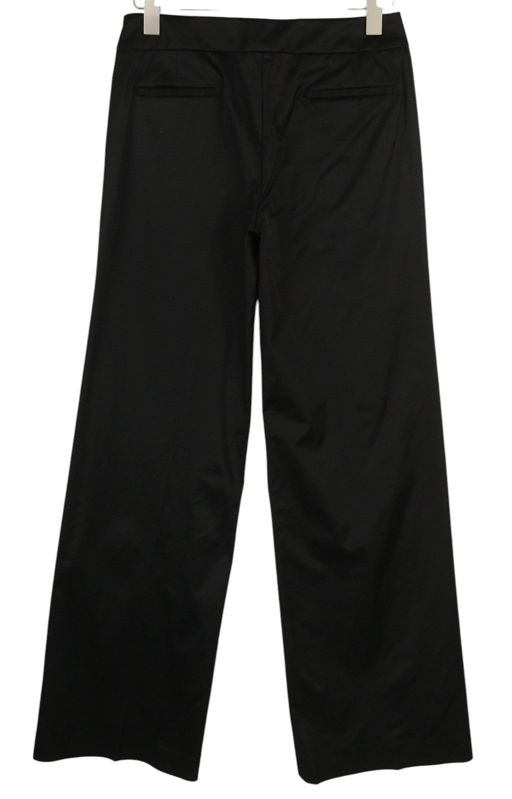 PT TORINO Taylor Women's Trousers 40 W28 Black Silk Blend High Rise Flare Logo